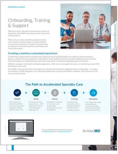 Implementing new technology in healthcare is easy with AristaMD