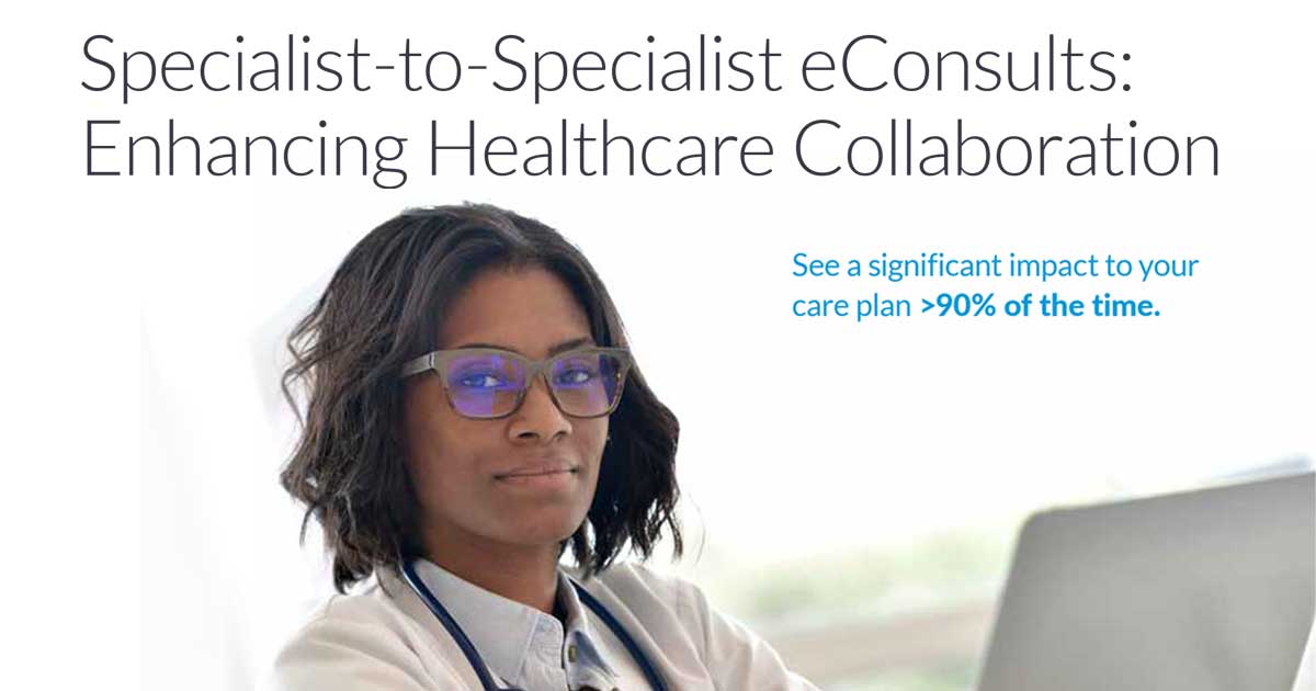 Specialist-to-Specialist eConsults: Enhancing Care Collaboration